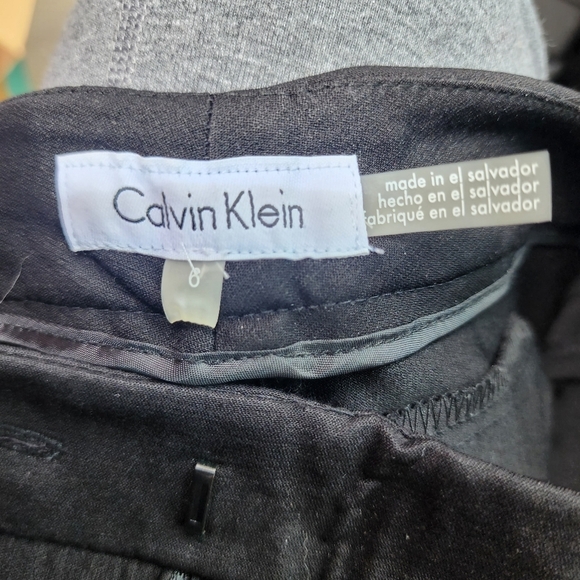CALVIN Klein Premium Ponte Pants Dressy Black Pants Women's Size 6 Career Office - Picture 5 of 7